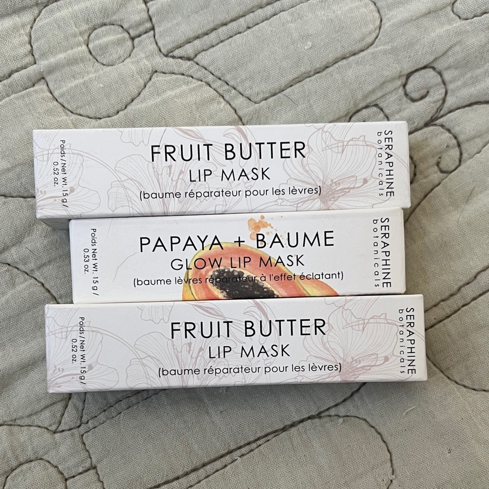 Seraphine Botanicals Lip Mask and Butter bundle NIB